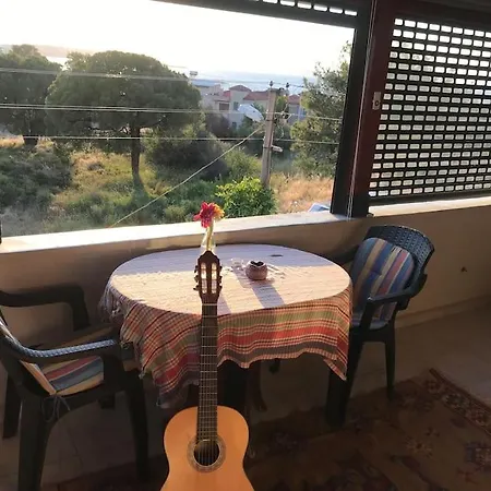 Terrace Floor Near The Sea With Sunset Sea View Sakarya (Aegean)