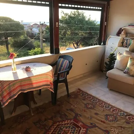 Terrace Floor Near The Sea With Sunset Sea View